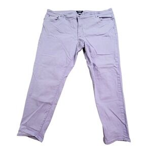 Chaps Jeans Women's 24W Purple Ankle Skinny High Rise Cotton‎ Casual Pockets